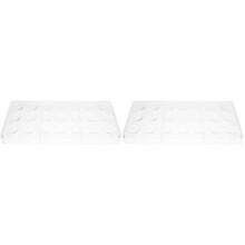 2Pcs Transparent PP Chocolate Mold Multi-Cave Kitchen DIY Candy Mold