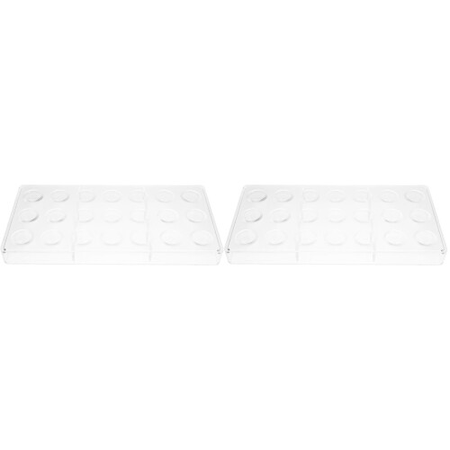 2Pcs Transparent PP Chocolate Mold Multi-Cave Kitchen DIY Candy Mold