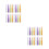 32Pcs Lip Balm Tubes Assorted Colors Plastic DIY Lip Gloss Containers 8