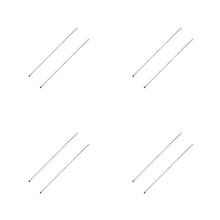 8Pcs Silver Iron Foosball Table Rods Replacement for Table Soccer Game
