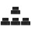 8Pcs Black Silicone Vanity Storage Tray Kitchen and Bathroom Organizer 1
