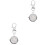 2Pcs Silver Clip on Pocket Watches with Luminous Pointer for Students 2