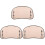 3Sets Light Brown Motorcycle Windshield Wind Deflector 1