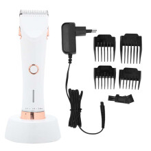 Rechargeable Bikini Trimmer For Women Pubic Hair Armpit Legs Handheld Groomer With Soft Ceramic Blades Waterproof Wet Dry Use Fast Charging Skin