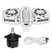 Mobile Phone Radiator Semiconductor Dual Cooling Fans Temperature Display Smart Energy Saving Mode Suitable For Gaming And Vlogging