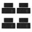 8Pcs Black Silicone Vanity Storage Tray Kitchen and Bathroom Organizer 6