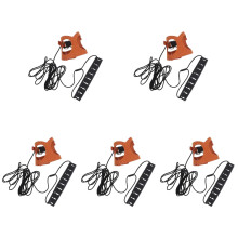5Sets Coffee Hamster Harness and Leash Small Pet Traction Rope
