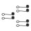 6Pcs Black Plastic Connector Caps USB Slot Waterproof Dustproof Covers 1