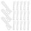200Pcs White Plastic Adjustable Pleated Curtain Hooks for Drapes Track 2