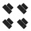 8Pcs Black Silicone Vanity Storage Tray Kitchen and Bathroom Organizer 8
