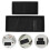 8Pcs Black Silicone Vanity Storage Tray Kitchen and Bathroom Organizer 10