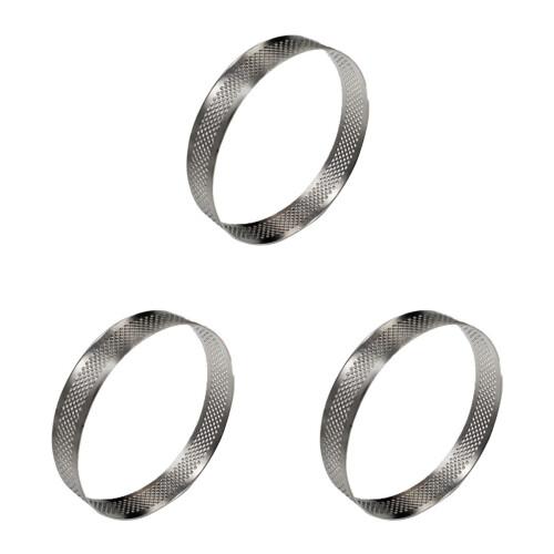 3Pcs Durable Cake Rings Round Baking Tool Non-Stick for Desserts