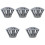 5Pcs Easy Install Iron Gutter Strainers Grey to Stop Sewer Clogging 4