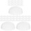 60Pcs PVC Hat Inner Stands White Hat Holders for Baseball Caps 1