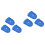 6Pcs Blue Silicone Finger Guards Thin Flexible Guitar Fingertip Covers 5