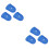 6Pcs Blue Silicone Finger Guards Thin Flexible Guitar Fingertip Covers 7