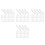 200Pcs White Plastic Adjustable Pleated Curtain Hooks for Drapes Track 8