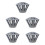 5Pcs Easy Install Iron Gutter Strainers Grey to Stop Sewer Clogging 7