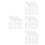 200Pcs White Plastic Adjustable Pleated Curtain Hooks for Drapes Track 9