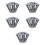 5Pcs Easy Install Iron Gutter Strainers Grey to Stop Sewer Clogging 8