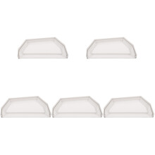 5Pcs White Gutter End Caps PVC Rain Downspout Covers Debris Protection