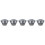 5Pcs Easy Install Iron Gutter Strainers Grey to Stop Sewer Clogging 10