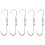 5Pcs Silver Metal Meat Hooks Sharp Butcher Hooks for Hanging Sausages 10