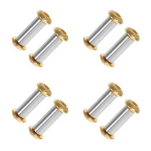 8Pcs Sturdy Brass Rivet Tool Golden for Handle Fastening DIY