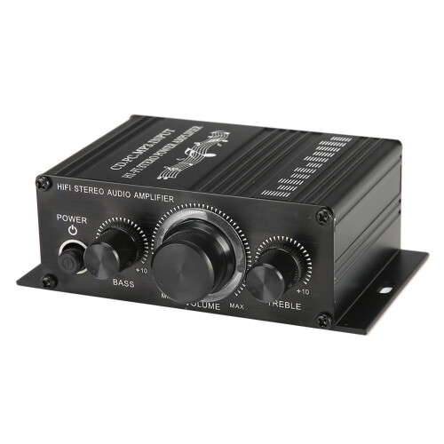 Car Amplifier HiFi Stereo AMP Power Amplifier Bluetooth Connectivity MP3Support Speaker Compatibility Enhanced Bluetooth Technology FM Tuner 1