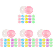 200St Transparante Plastic Opbergballen Ronde Doos Voor Paascadeaus