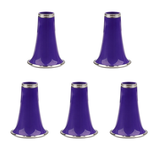 5Pcs Plastic Clarinet Bells for Players Lightweight Purple Replacement