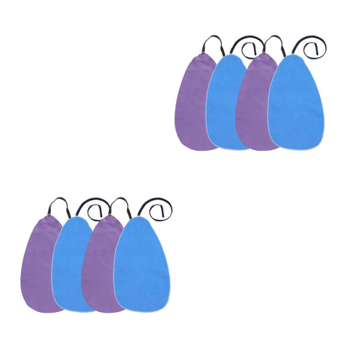 8Pcs Practical Assorted Suede Cleaning Cloth for Saxophone Maintenance