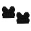 2Pcs Children Black Snowboarding Hip Pad Pants with Soft Padding 1
