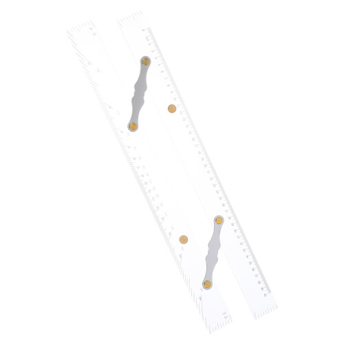 3Pcs Clear Acrylic Parallel Rulers Marine Navigation Drafting Tools 2