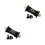 2Pcs Black Ceramic Bearing Central for Mountain Road and Folding Bikes 7