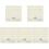 5Sets White Felt Bulletin Board Strips for Wall DIY Home Office Decor 1