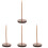 4Pcs Brown Wood Receipt Spike Multipurpose Bill Holder for Desktop 1