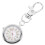 2Pcs Silver Clip on Pocket Watches with Luminous Pointer for Students 9