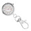 2Pcs Silver Clip on Pocket Watches with Luminous Pointer for Students 10