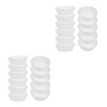 100Pcs White Disposable Grease-Proof Cupcake and Dessert Paper Liners