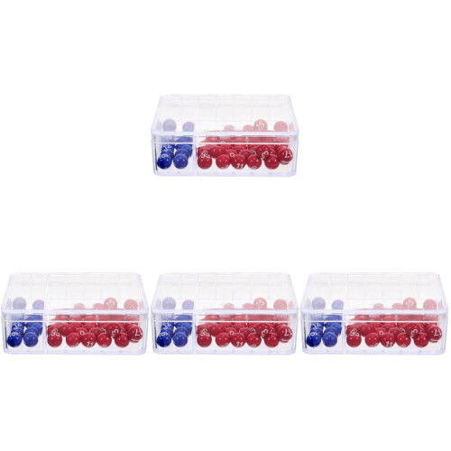 4Sets Random Number Picker with Multi-Color Plastic Balls for Raffle