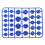 60Pcs Easy Install Blue ABS Motorcycle Screw Trim Caps Hex Bolt Covers 2