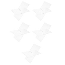 5Pcs Stylish Acrylic X Bookstand for Cookbooks Textbooks Office