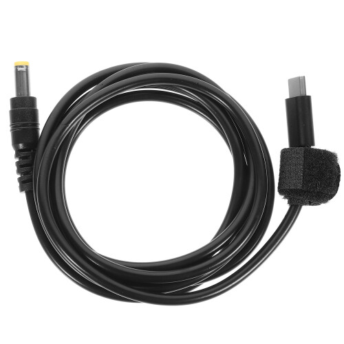 5Pcs Durable PVC Type-C to Dc Power Cable Black Adapter for Laptop 1