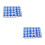 60Pcs Easy Install Blue ABS Motorcycle Screw Trim Caps Hex Bolt Covers 4