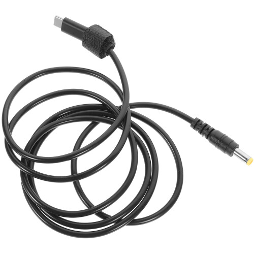 5Pcs Durable PVC Type-C to Dc Power Cable Black Adapter for Laptop 2