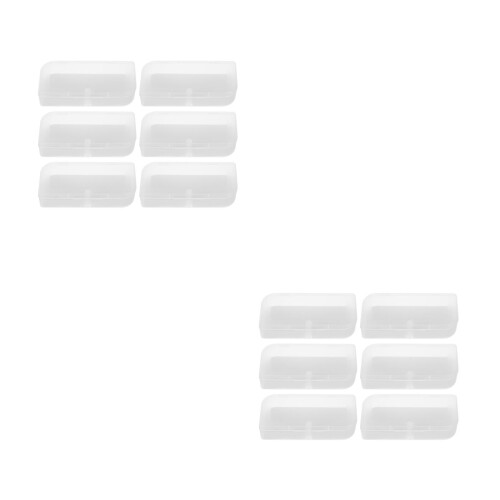 12Pcs Durable Doll Glasses Case Transparent Mini Sunglasses Holder