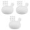 30Pcs White Rubber Bubble Inserts for Doll Making and DIY Crafts 4