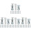 100Sets Petal Nut Inserts Silver Galvanized Carbon Steel for Hardboard 1