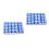 60Pcs Easy Install Blue ABS Motorcycle Screw Trim Caps Hex Bolt Covers 5